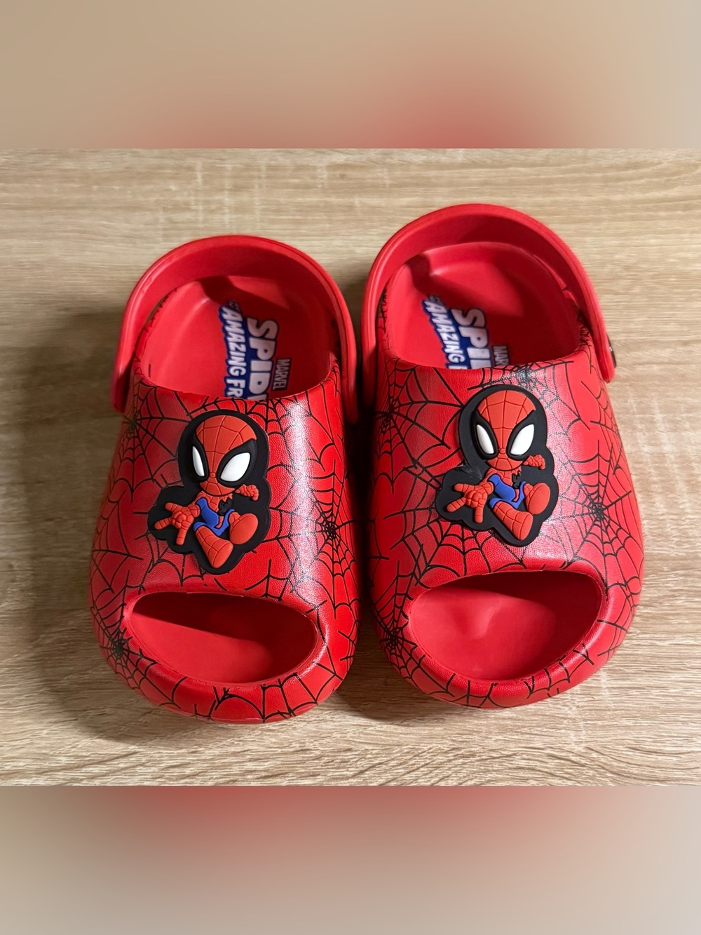 Marvel Red Spider-Man Kids Slide Sandals